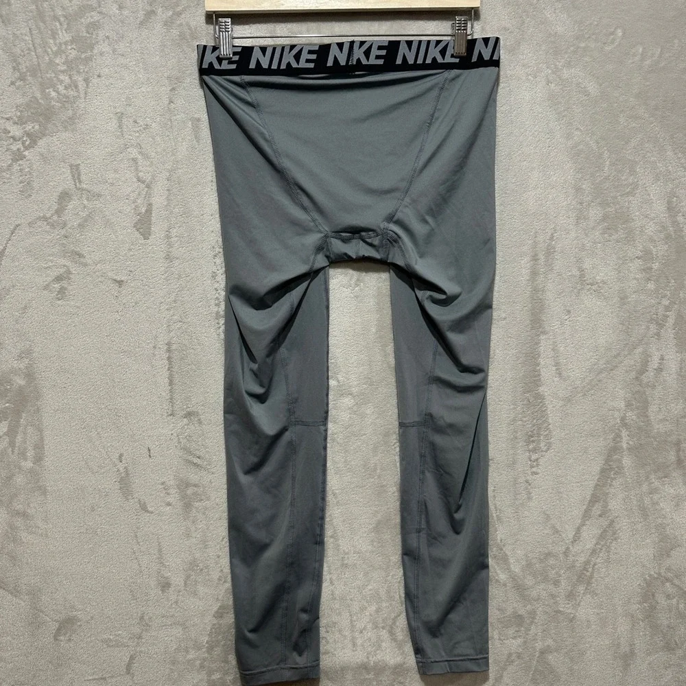 Nike Pro Dri-FIT Compression Tights Mens XL Gray Training Leggings 748865-065
